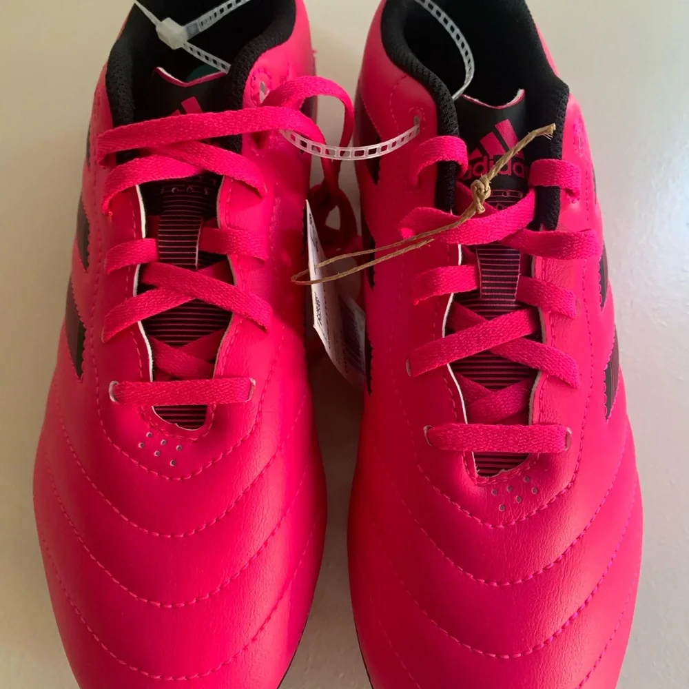 Adidas Kids Shoes in Pink and Black.